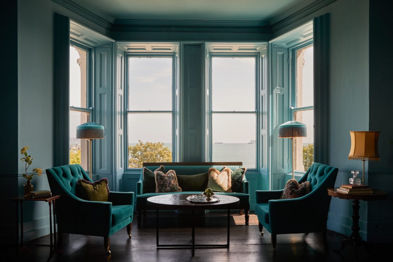 Haddington House hotel on the seafront at Dún Laoghaire, overlooking Dublin Bay
