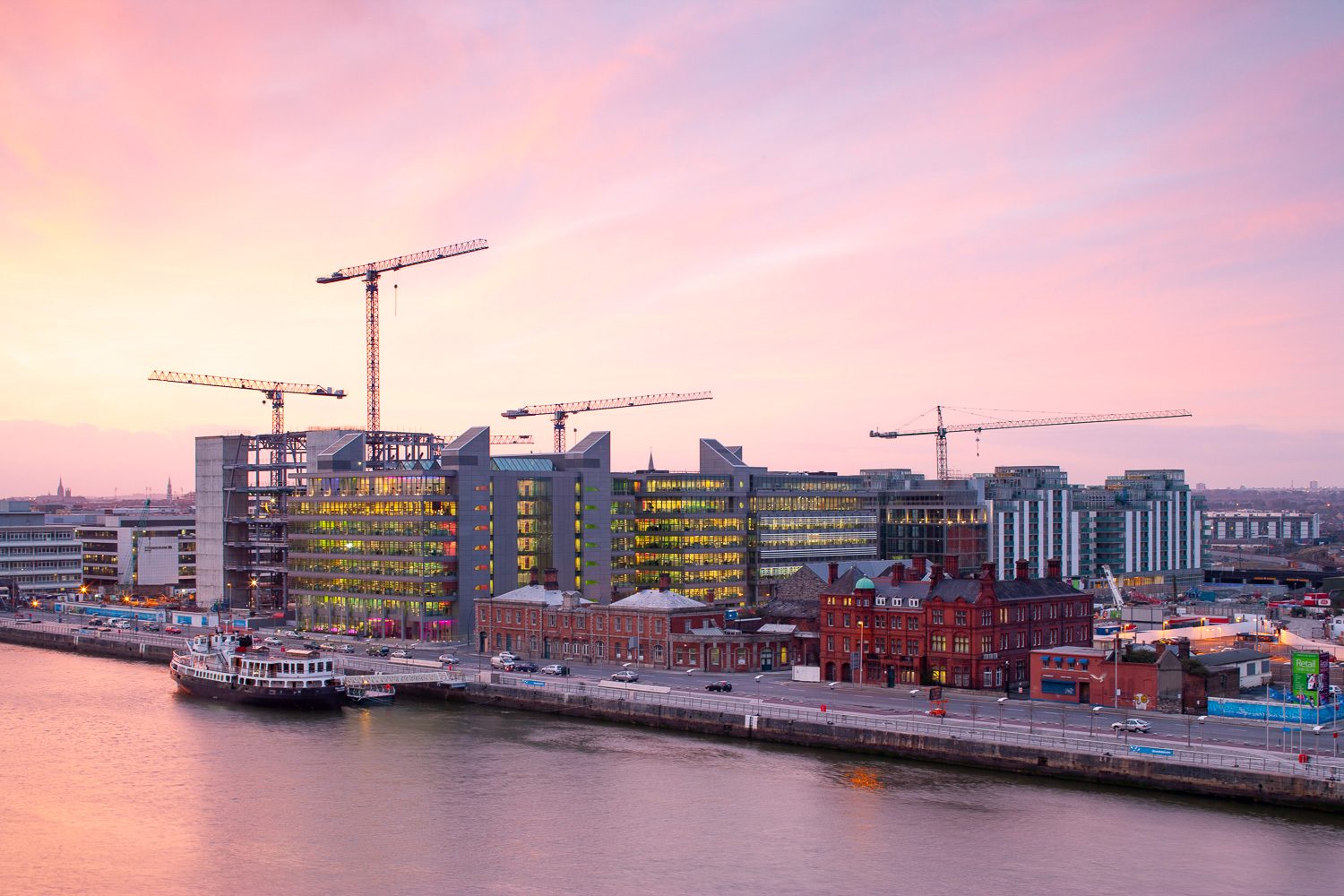 One Spencer Dock waterfront office buildings, Dublin docklands