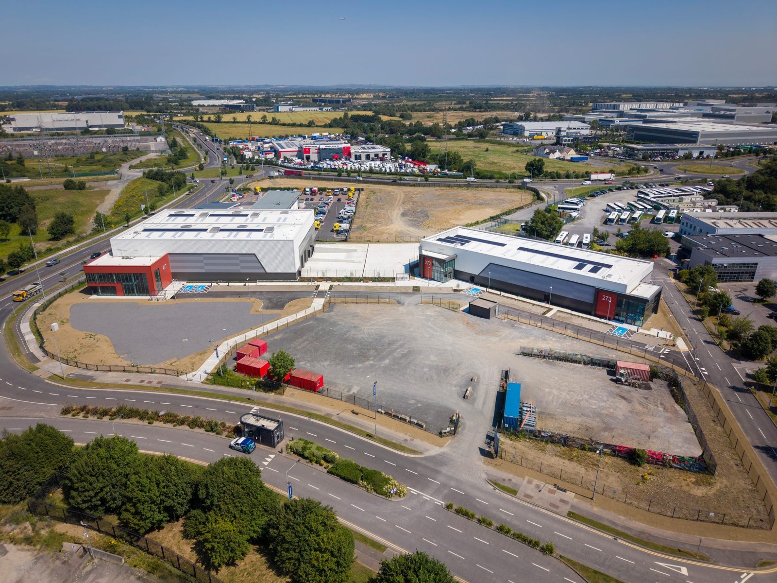 Aerial view of Units 271, 272 and 273, Blanchardstown Corporate Park, Dublin 15